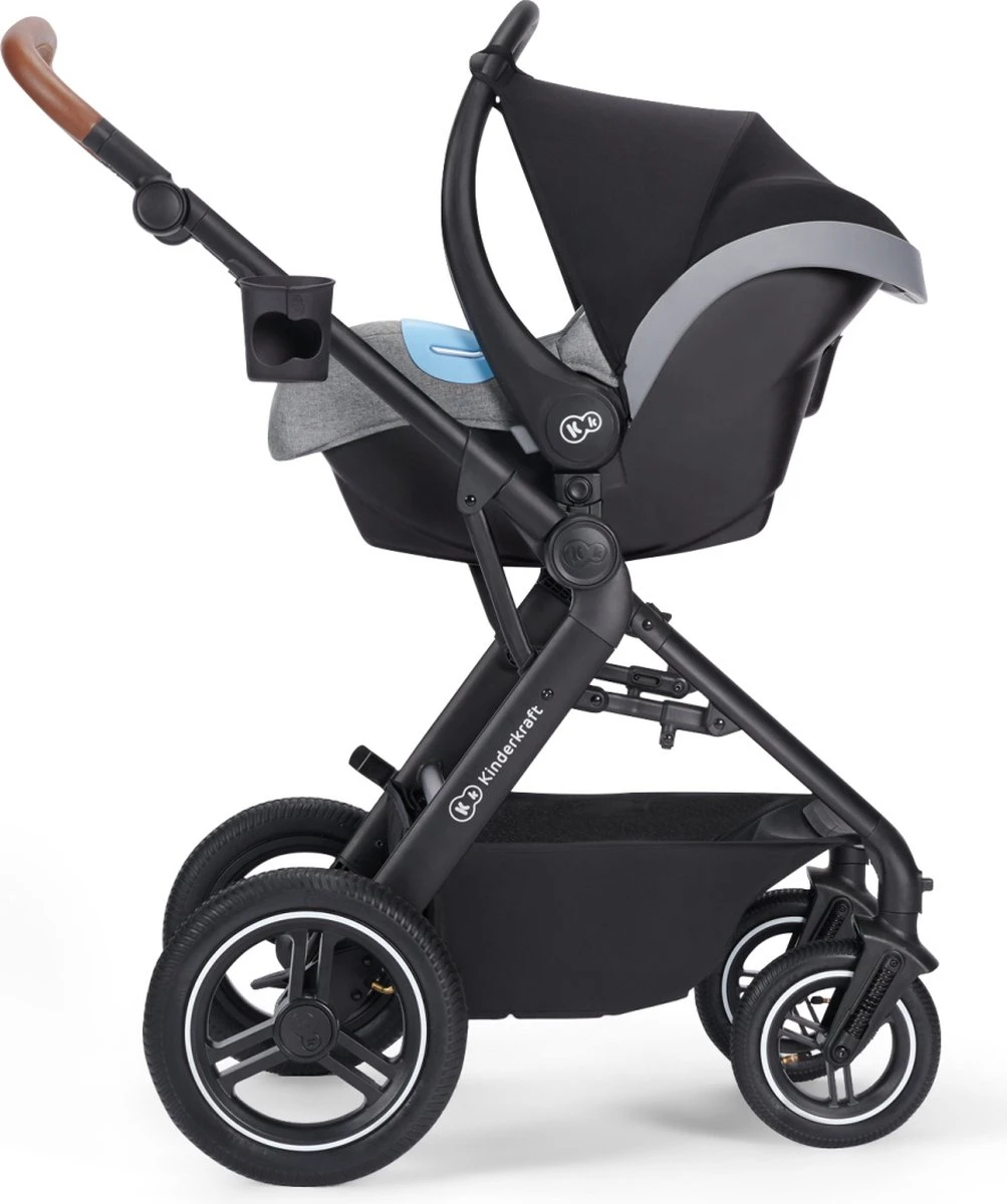 Kinderkraft B-Tour Ash Grey 3-in-1 Combi Kinderwagen Incl. Autostoel KSBTOU00DGR3000 4 Kinderkraft B-Tour Ash Grey 3-in-1 Combi Kinderwagen Incl. Autostoel KSBTOU00DGR3000 - Afbeelding 2
