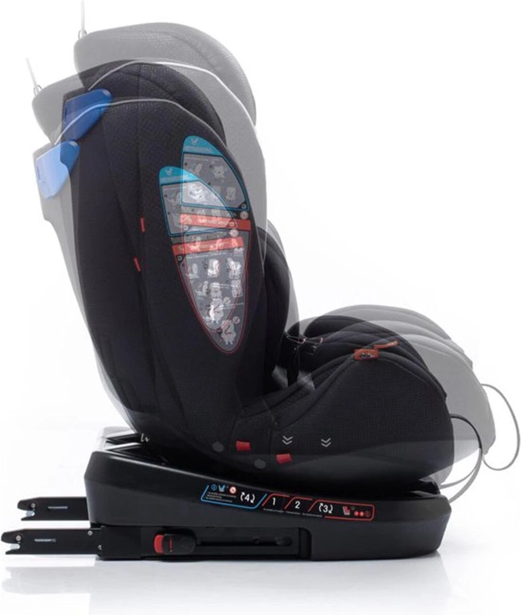 Babyauto Biro D FIX Black Group 0+ 1 2 3 - 0 Tot 36 Kg - Isofix - Afbeelding 12