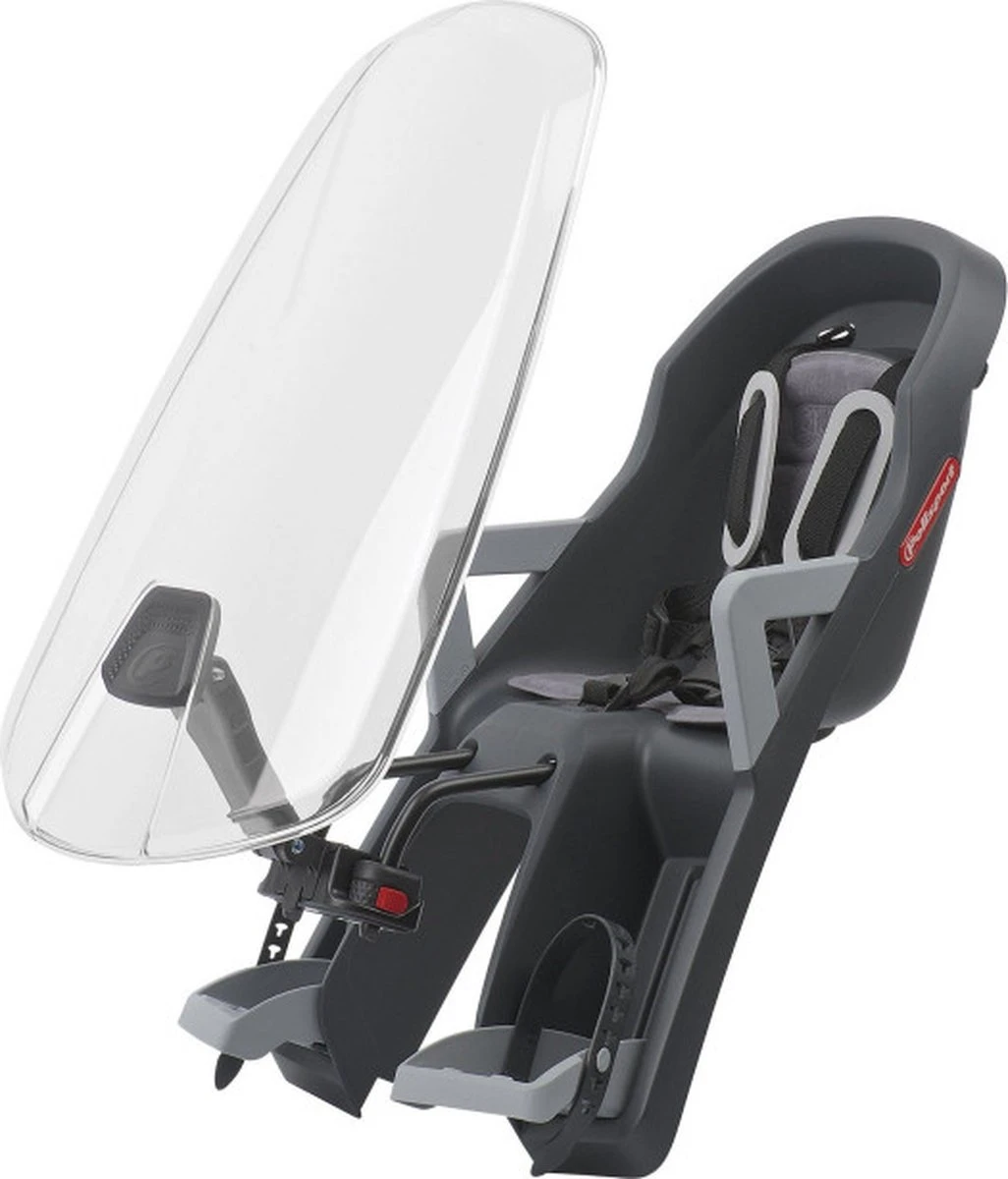 Polisport Bilby - Fietsstoeltje Voor + Windscherm - Zwart - Afbeelding 3