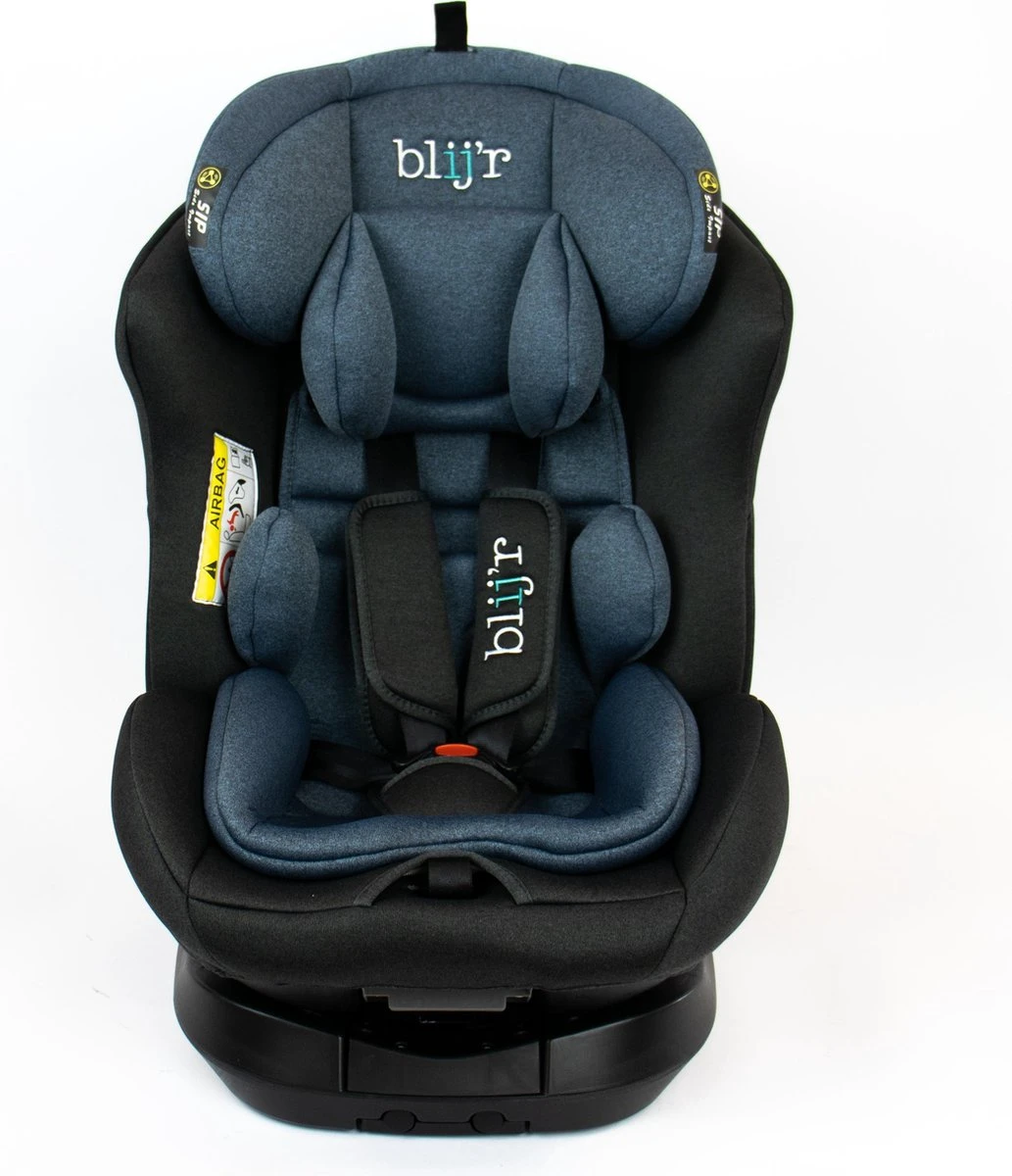 Blij'r Maja - Autostoel Met IsoFix - Groep 0-1-2-3 Autostoel Voor Kinderen Van 0 Tot 12 Jaar - Donker Blauw - Afbeelding 8