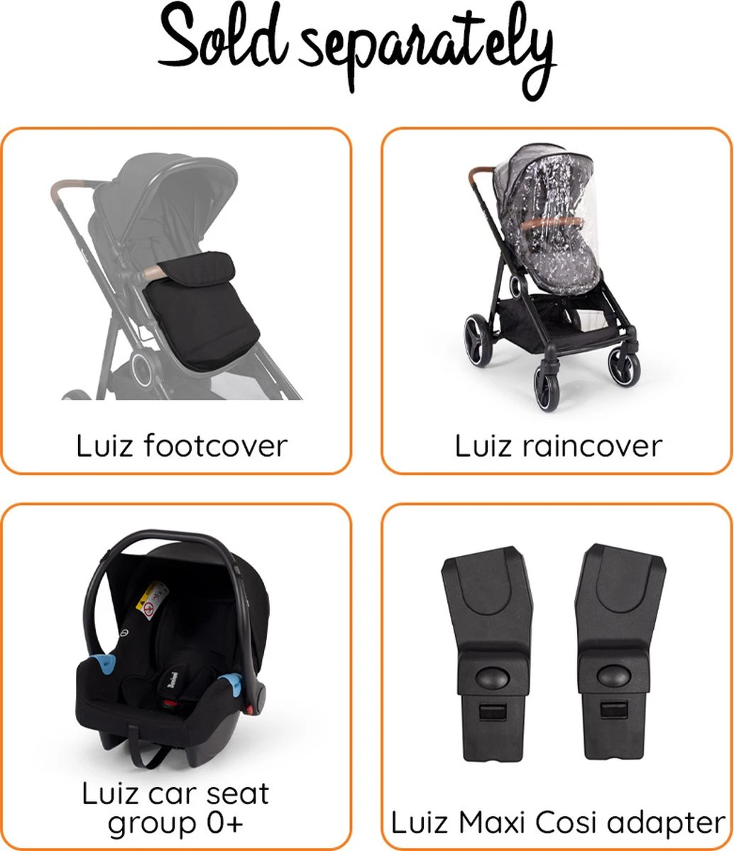 Baninni Duo Kinderwagen Luiz Grijs - Afbeelding 3