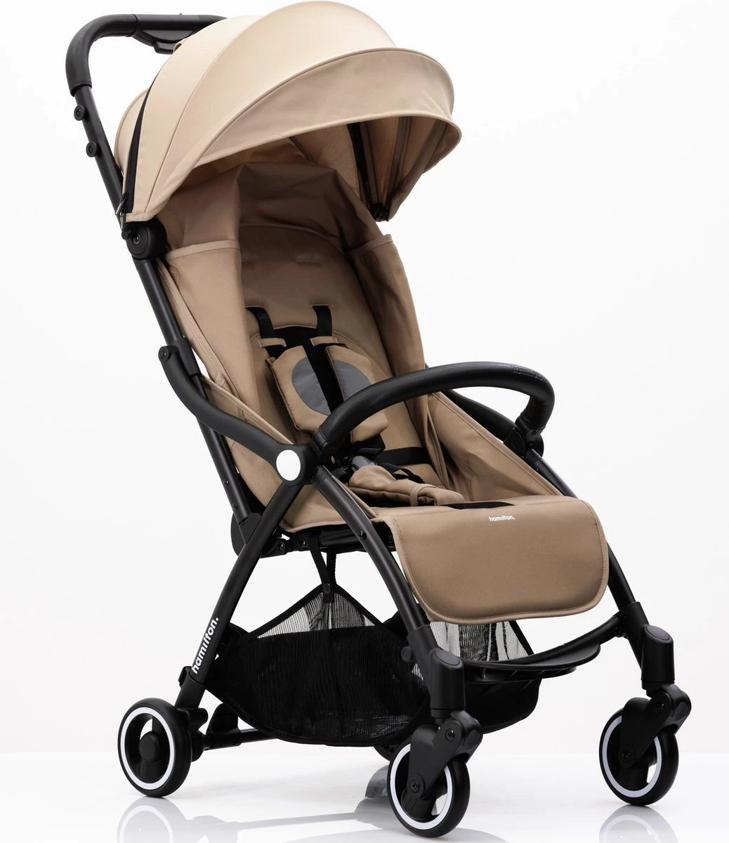 Hamilton By Yoop X1 Plus Kinderwagen - Buggy Met Monteerbare Wieg - Premium Stroller Met One Hand Folding Technologie - Nieuw, Hoger, Uitgebreider 2023 Model - Kaki - Licht, Verstelbaar, Wendbaar En Geschikt Van 0 Maanden Tot 4 Jaar - Afbeelding 13