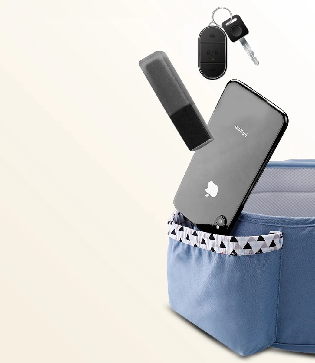 Merkloos Ergonomische Babydraagzak - 15 In 1 - Donkerblauw - 0 Tot 48 Maanden - Babydrager -Buikdrager En Rugdrager - Baby Draagzak - Ergonomisch - Heupdrager - Afbeelding 7