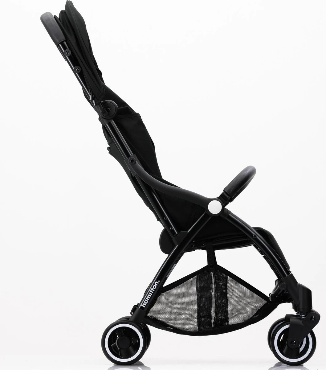 Hamilton By Yoop X1 Plus Buggy – Nieuw, Hoger, Uitgebreider 2023 Model – Premium Stroller Met One Hand Folding Technologie – Zwart – Lichte, Verstelbare En Wendbare Kinderwagen Met Vele Gemakken - Afbeelding 11