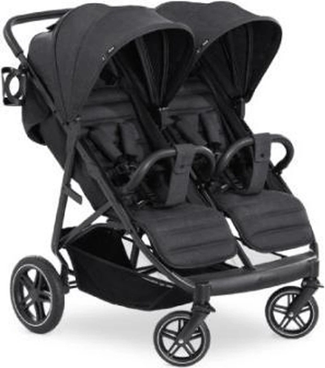 Hauck Uptown Duo Melange Broertje/zusje Kinderwagen Black - Afbeelding 2