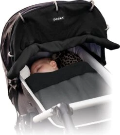 Dooky Universal Cover Zonnescherm Kinderwagen - Uni Zwart -Maxi-Cosi winkel 1067x1200 2