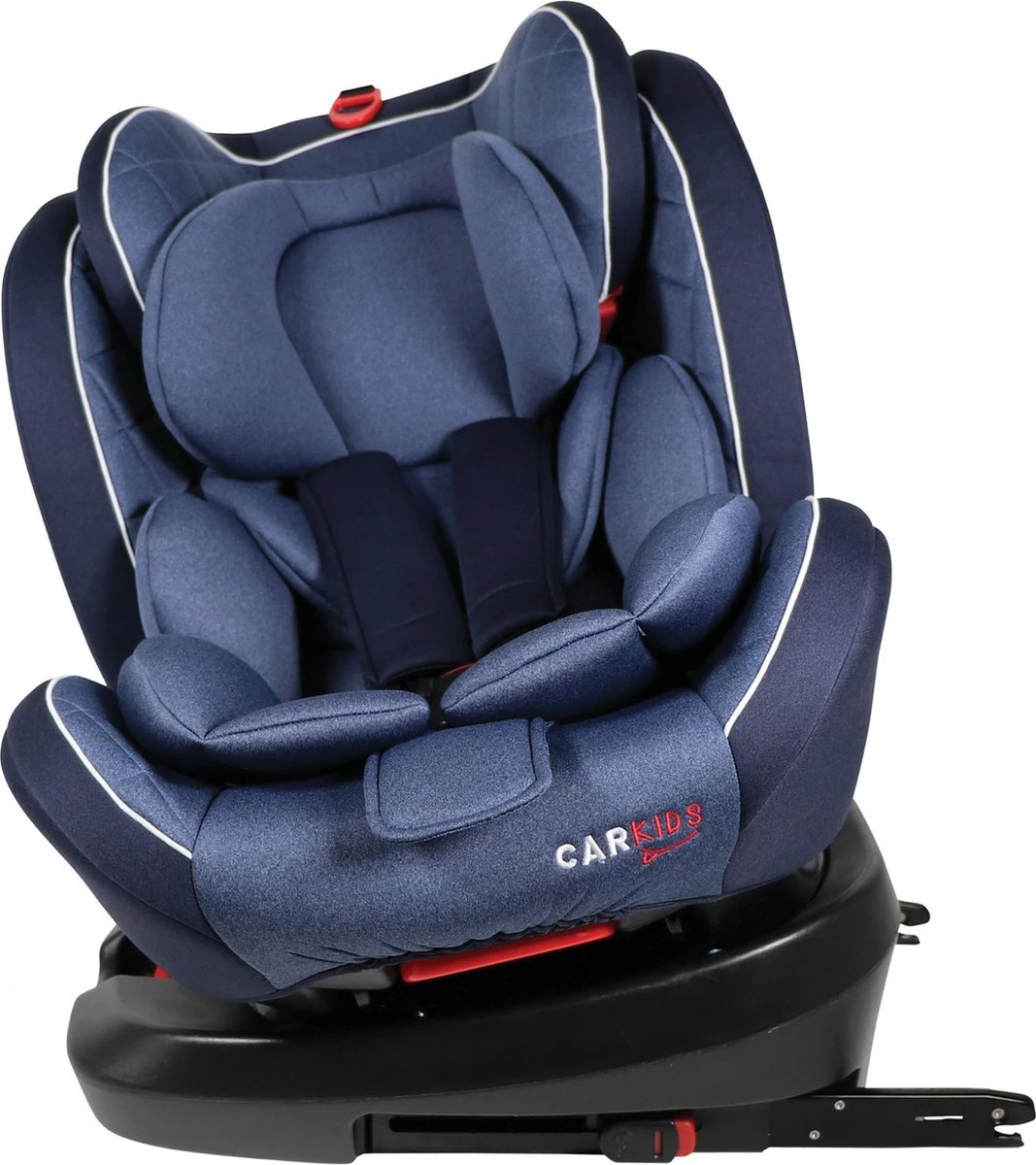 Carkids Verstelbaar Kinderautostoeltje Blauw | Kinderautostoel Groep 0+/1/2/3 Met Isofix En Top Tether Connector | Kinderen Tot 12 Jaar | Tot 36 Kg - Afbeelding 9