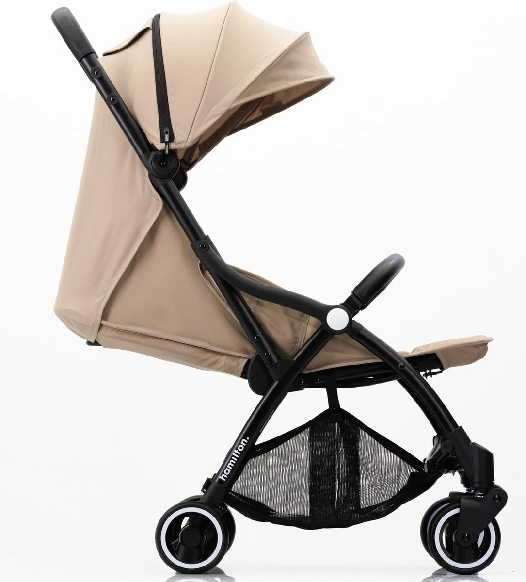 Hamilton By Yoop X1 Plus Kinderwagen - Buggy Met Monteerbare Wieg - Premium Stroller Met One Hand Folding Technologie - Nieuw, Hoger, Uitgebreider 2023 Model - Kaki - Licht, Verstelbaar, Wendbaar En Geschikt Van 0 Maanden Tot 4 Jaar - Afbeelding 12