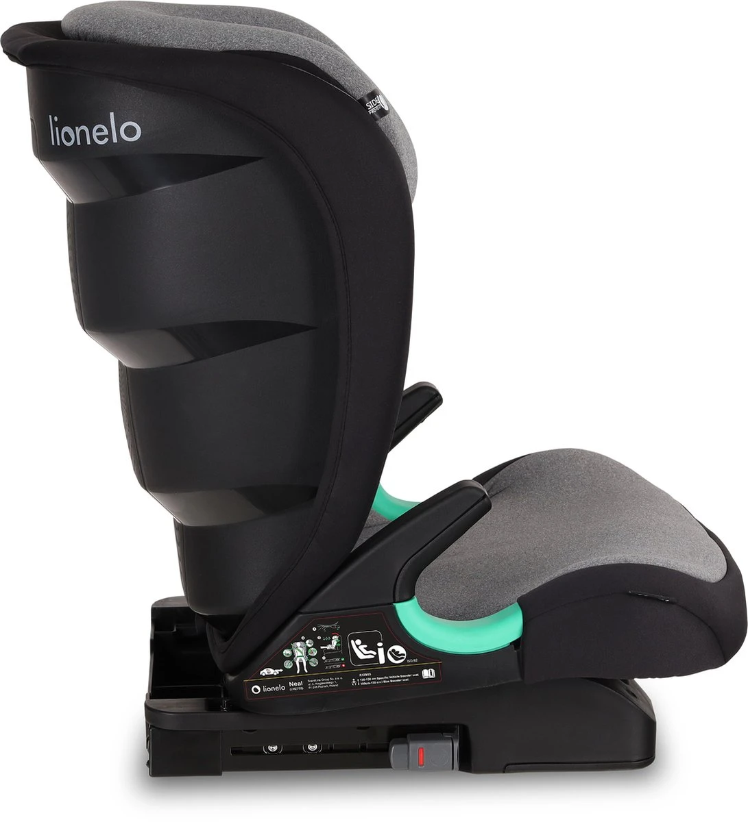 Lionelo Neal - Premium Autostoel - Hoofdsteunverstelling - Ventilatiesysteem - ISOFIX Tot 12 Jaar - Afbeelding 12