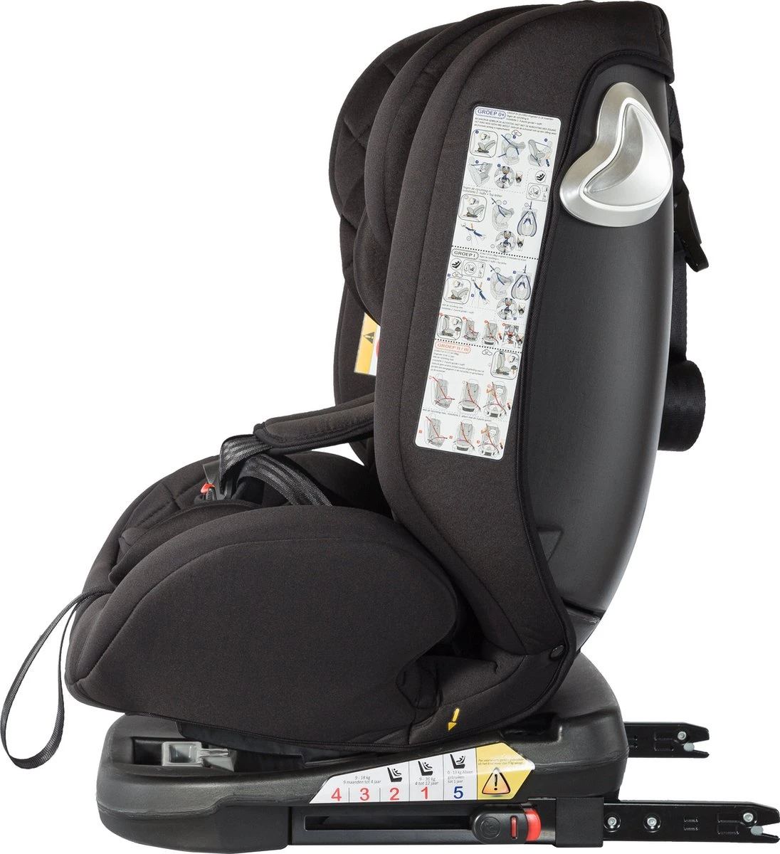 Born Lucky Meegroei Autostoel Roadline SPS ISOFIX - Groep 0/1/2/3 - 360° Draaibaar - Zwart - Afbeelding 14