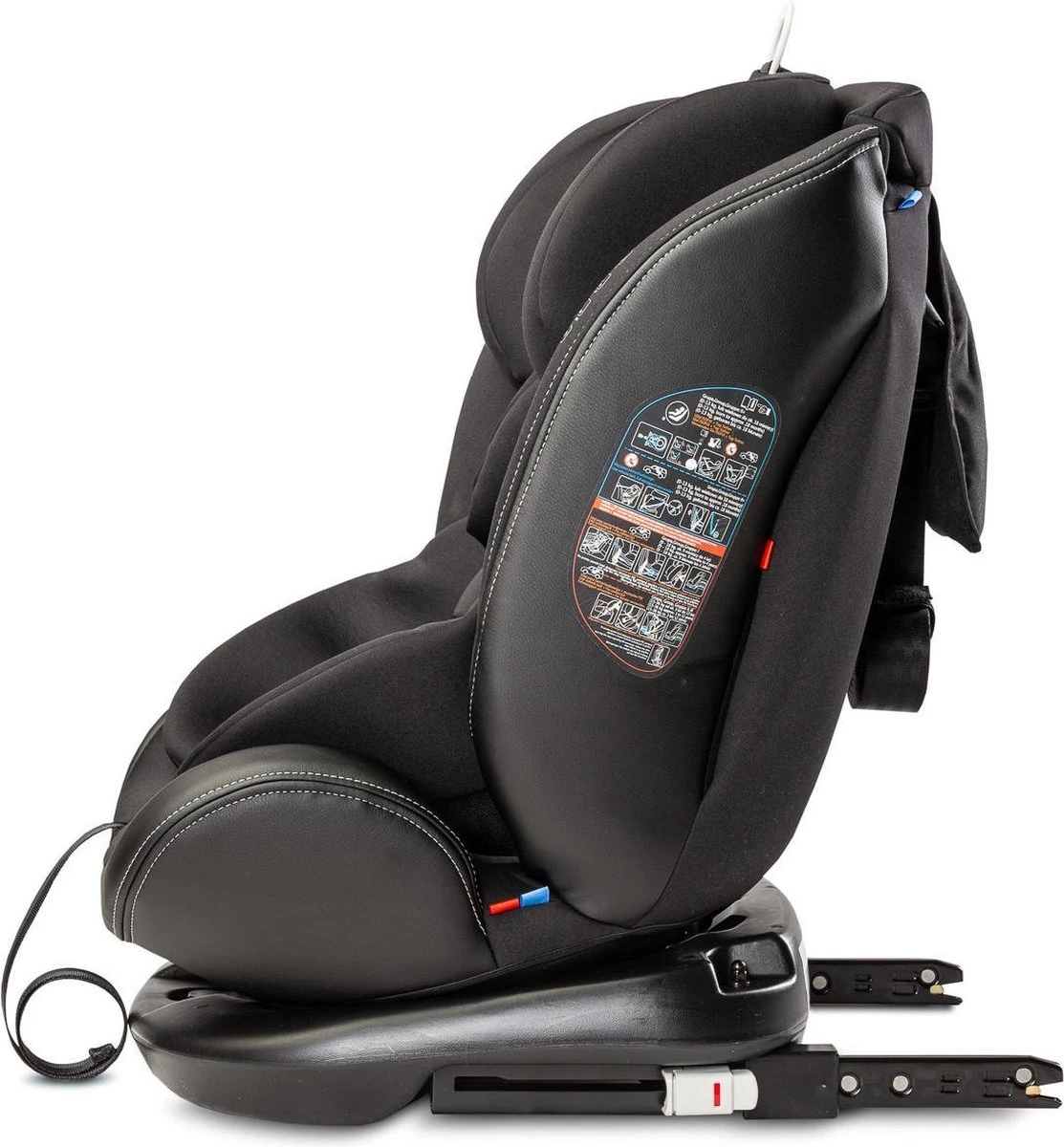 MUNDO 0-36 KG ISOFIX - 360 Graden Draaibaar Zwart - Afbeelding 5