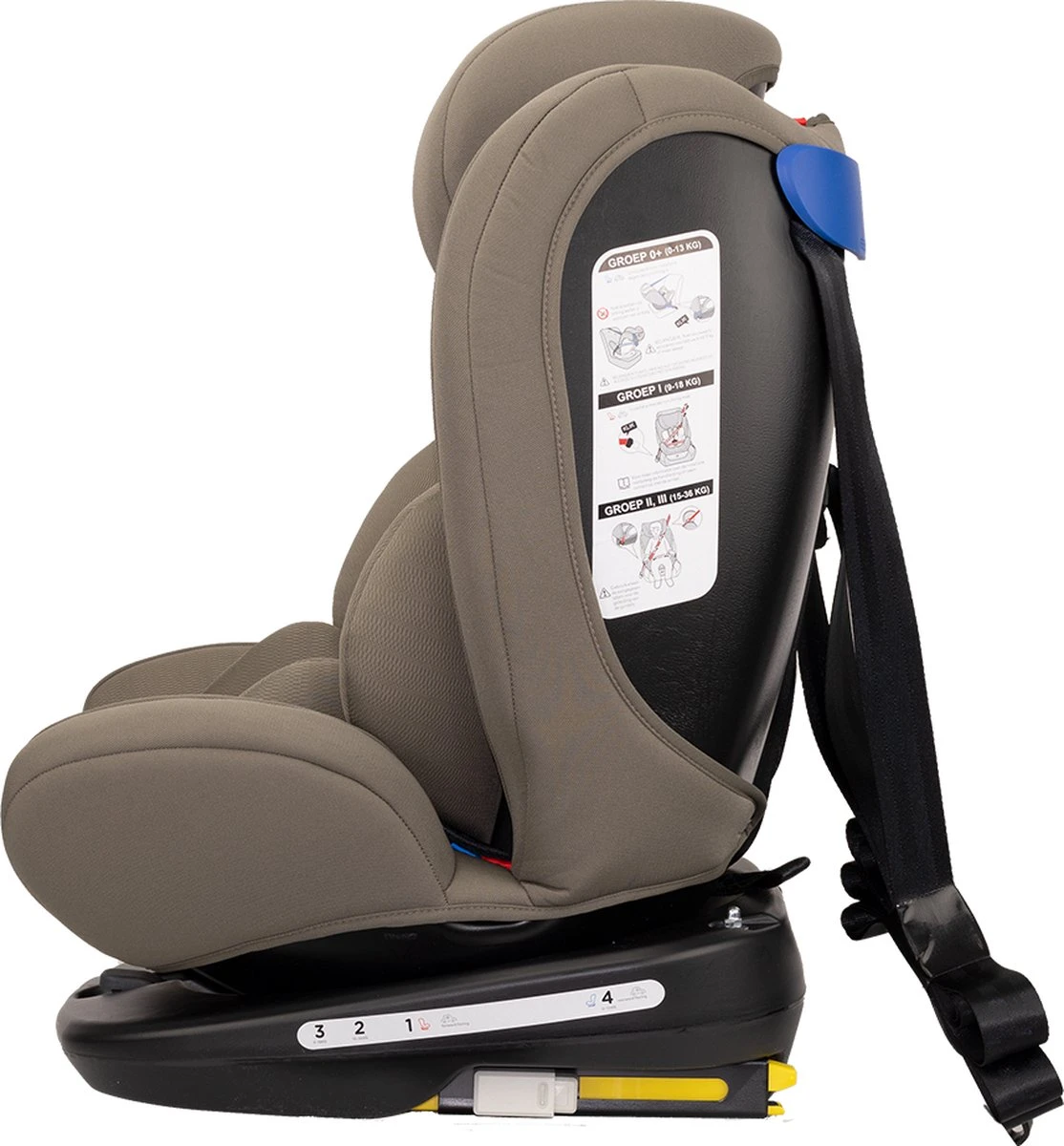 Autostoel Novi Baby® Goliath Premium 0-1-2-3 Isofix Rotation Dark Taupe - Afbeelding 8