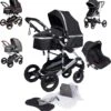 Bronea EXQUISE Luxe Multi-functionele Kinderwagen 3 In 1 | Zwart / Silver | Incl. MATRAS, Buggy, Autostoel, Luiertas, Regenhoes, Voetenwarmer, Muggen Net & Zonneklep 2 Bronea EXQUISE Luxe Multi-functionele Kinderwagen 3 In 1 | Zwart / Silver | Incl. MATRAS, Buggy, Autostoel, Luiertas, Regenhoes, Voetenwarmer, Muggen Net & Zonneklep -Maxi-Cosi winkel 1172x1200 5