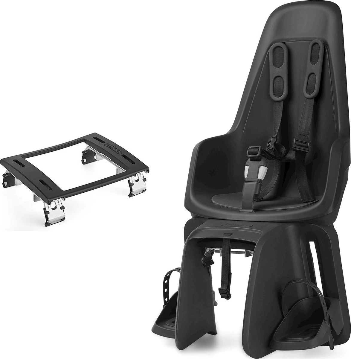 Bobike One Maxi Fietsstoeltje Achter BD - Urban Black - Afbeelding 8