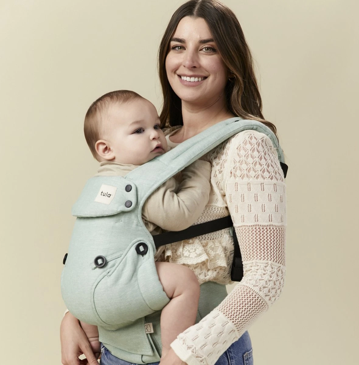 Tula Explore Draagzak Linen Eucalyptus - Ergonomische Draagzak Baby Vanaf Geboorte (maat 56) - Afbeelding 4