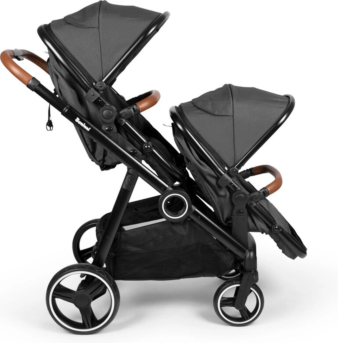 Baninni Duo Kinderwagen Luiz Grijs - Afbeelding 4