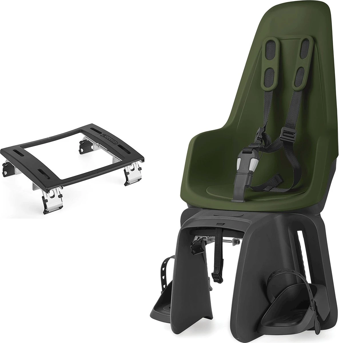 Bobike One Maxi Fietsstoeltje Achter BD - Olive Green - Afbeelding 12