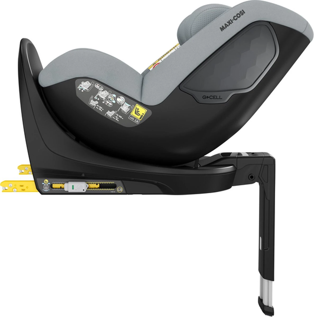 Maxi-Cosi Mica Eco I-Size Autostoeltje - 360° Draaibaar - Gerecyclede Stoffen - Authentic Grey - Afbeelding 9