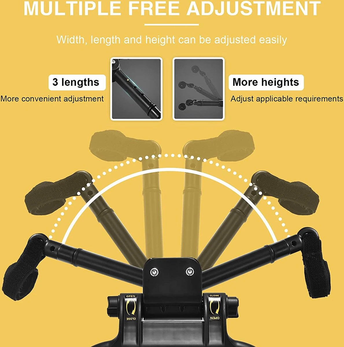 Merkloos Meerijdplankje - Kinderwagen - Buggy - KANT EN KLAAR - Al In Elkaar Gezet! - Met Zitje Voor Uw Kind - Zwart - Afbeelding 5