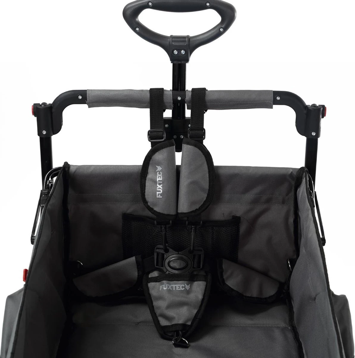 FUXTEC Veiligheidsriem - 5-punts - Veiligheidsgordel Voor Bolderkar - Grijs - Afbeelding 2