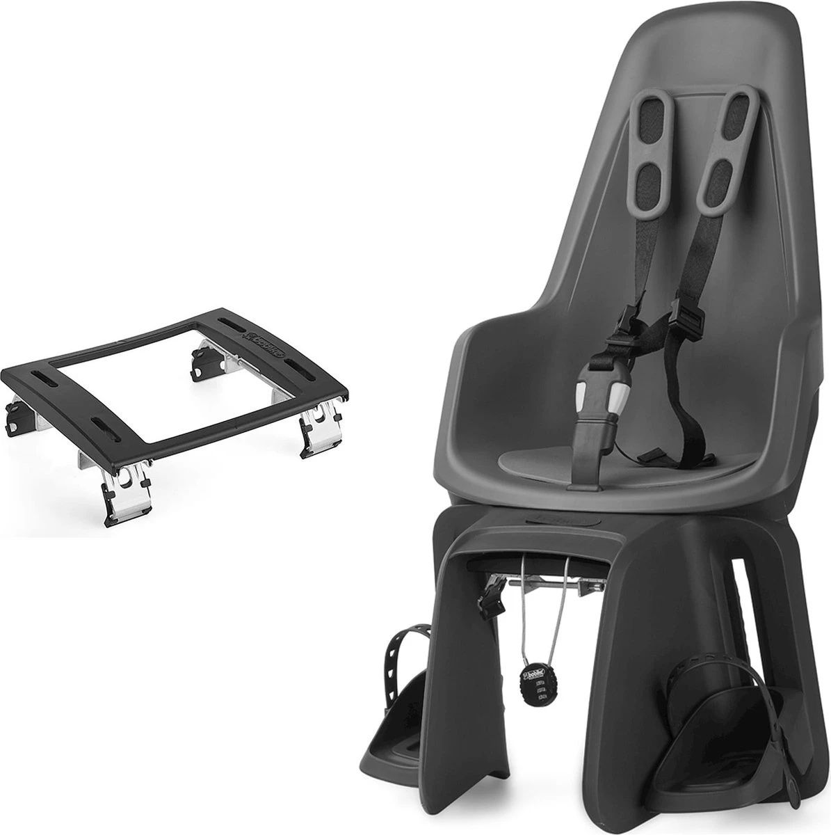 Bobike One Maxi Fietsstoeltje Achter BD - Urban Black - Afbeelding 9