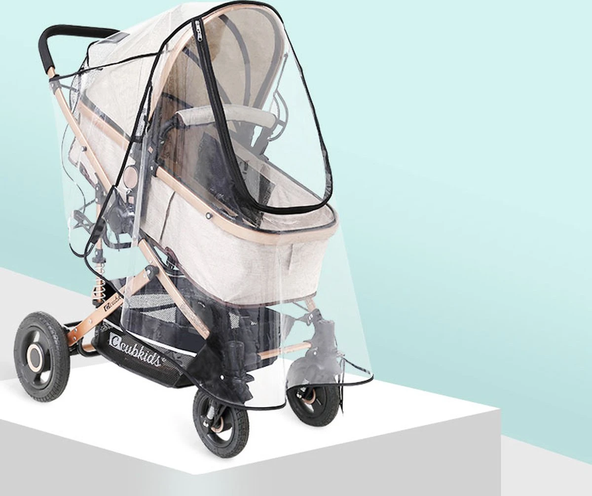 Achilles Universele Regenhoes Kinderwagen (2023 Model)– Buggy Hoes Universeel – Tegen Regen & Miezer - Afbeelding 8