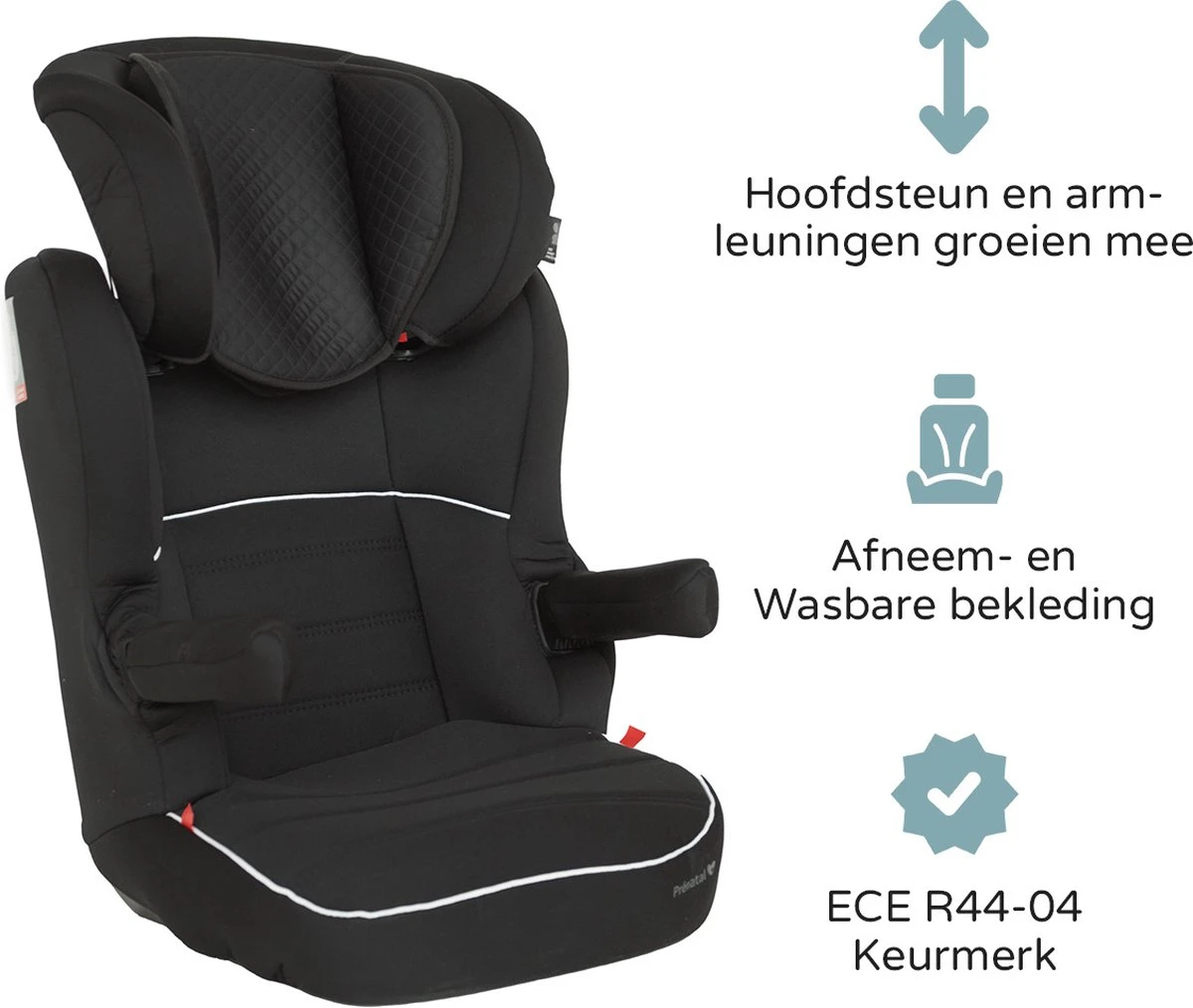Prénatal Autostoel – Kinderzitje Auto - Groep 2/3 - 15-36 Kg – Zwart - Afbeelding 2