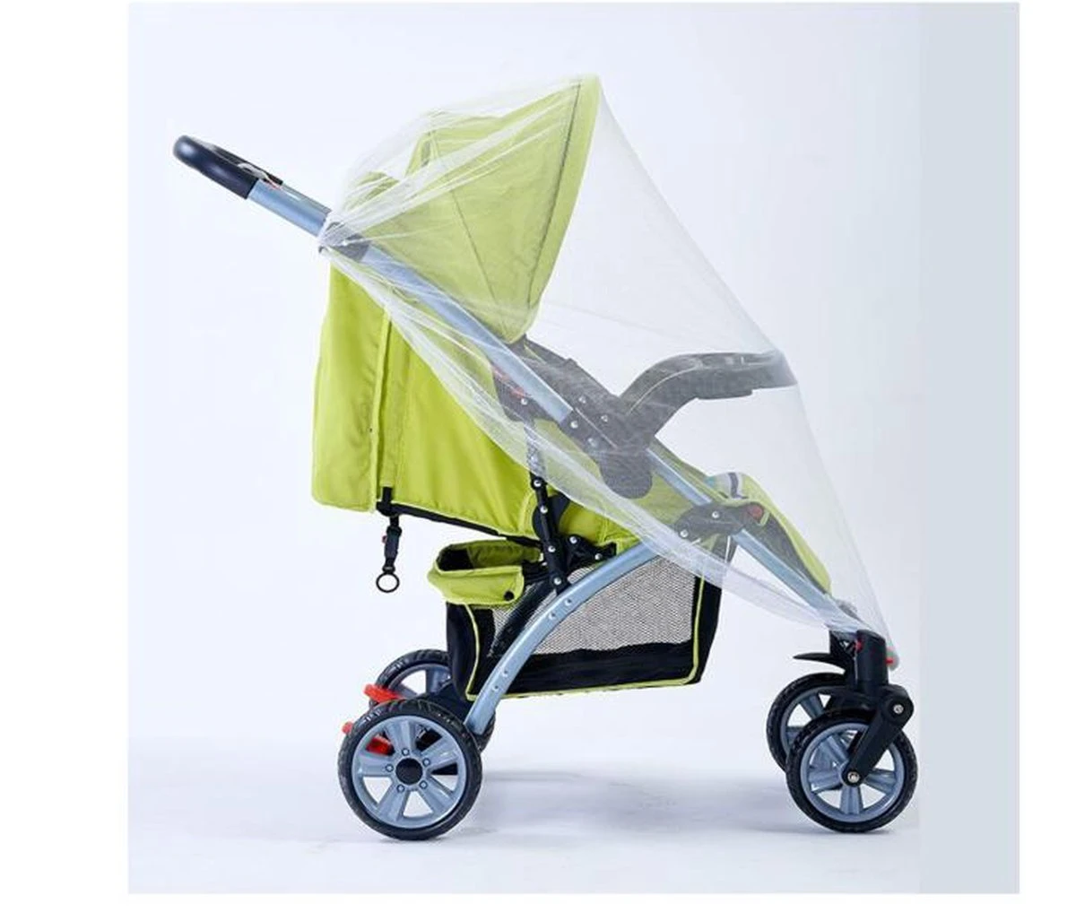 Merkloos Kinderwagen Klamboe | Baby Buggy | Klamboe Baby | Muggennet Kinderwagen | Kindvriendelijk | Anti Muggenset | Anti Ongedierte - Afbeelding 2