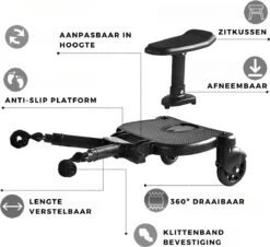 Merkloos Kinderwagen/Buggy Meerijdplankje - Kant & Klaar - In Elkaar Gezet - Universeel – Met Zitje – Verstelbaar – Zwart 10 Merkloos Kinderwagen/Buggy Meerijdplankje - Kant & Klaar - In Elkaar Gezet - Universeel – Met Zitje – Verstelbaar – Zwart -Maxi-Cosi winkel 1200x1096
