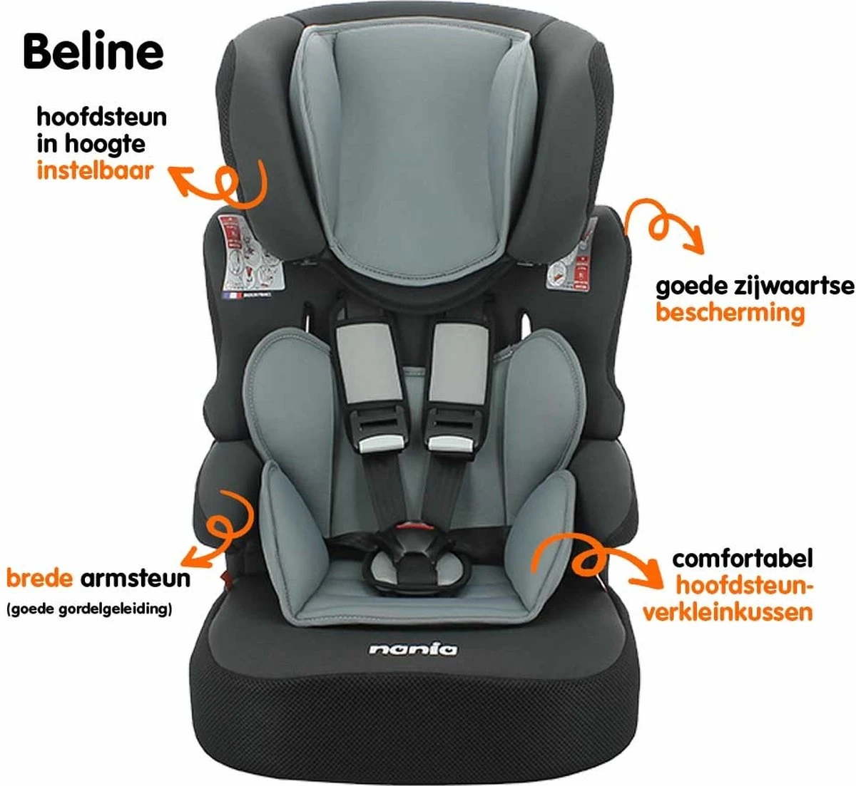 Disney - Autostoel BELINE Luxe - Groep 1/2/3 - Van 9 Tot 36 Kg - PRINCES - Afbeelding 9