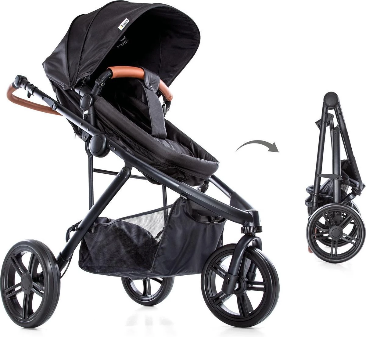 Hauck Pacific 3 Shop N Drive Kinderwagen - Caviar - Afbeelding 15