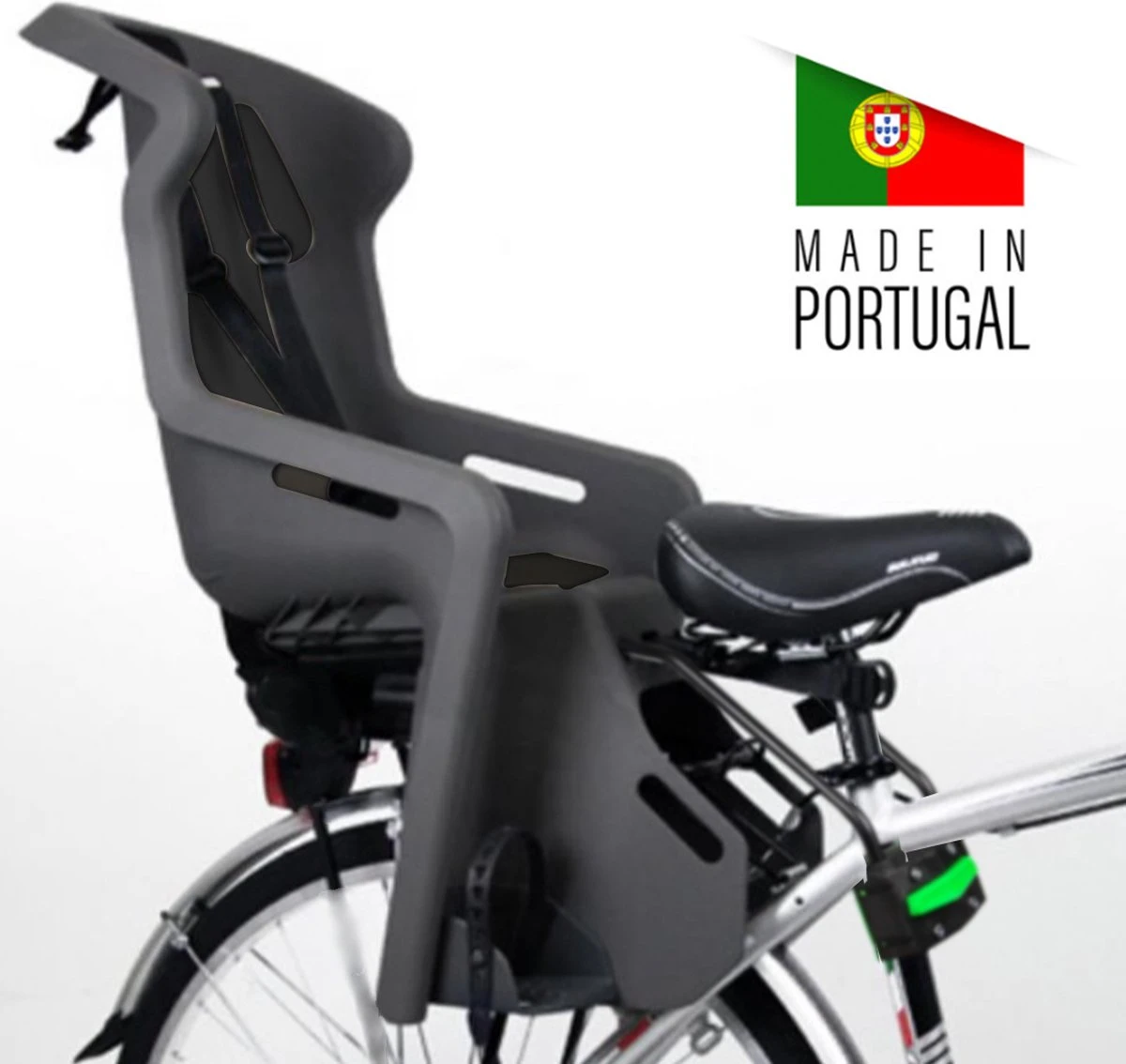 Brioso Fietsstoeltje Achter – Achterzitje Fiets – Kinderzitje Fiets - Zwart - Afbeelding 8