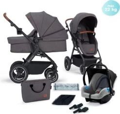 Kinderkraft B-Tour Ash Grey 3-in-1 Combi Kinderwagen Incl. Autostoel KSBTOU00DGR3000 37 Kinderkraft B-Tour Ash Grey 3-in-1 Combi Kinderwagen Incl. Autostoel KSBTOU00DGR3000 -Maxi-Cosi winkel 1200x1136 10