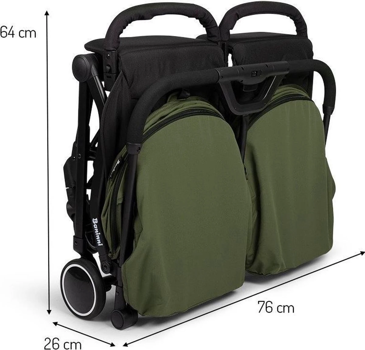 Baninni Duo Buggy Adige Moss - Afbeelding 13