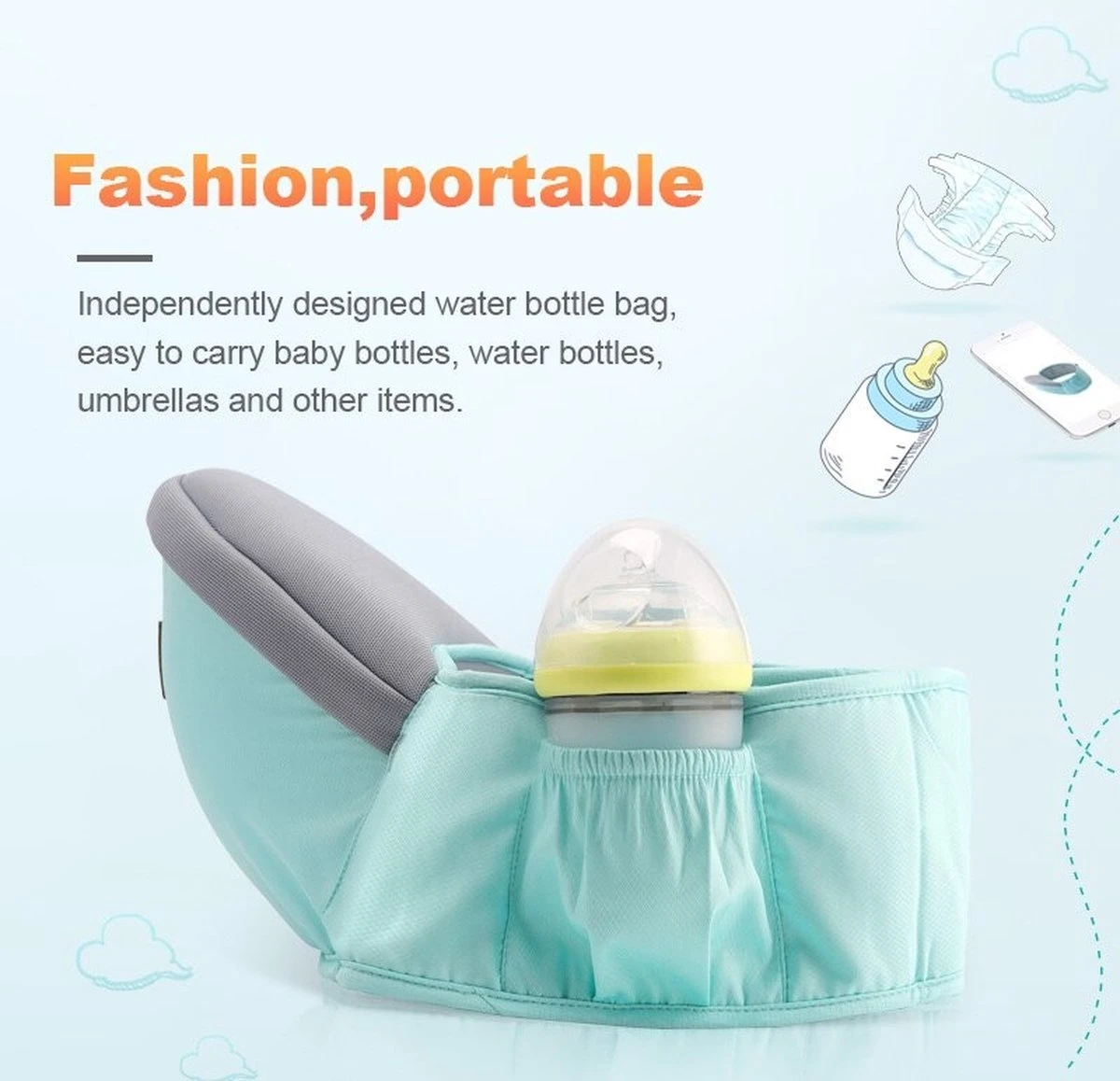 Baby Heupdrager – Roze – Heupsteun Voor Baby En Peuter – Kind Hip Carrier - Afbeelding 7