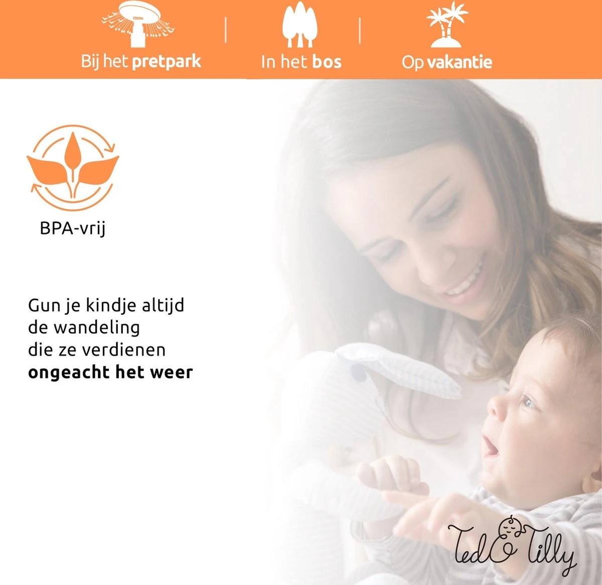 Universele Regenhoes Kinderwagen Met Kijkvenster – Buggy Hoes Universeel – Tegen Regen En Miezer Buggy – Doorzichtig - Afbeelding 6