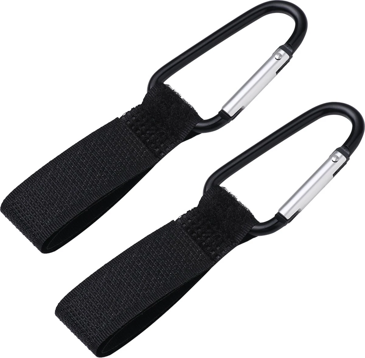 Merkloos Kinderwagen Haak - Tassenhaak - Boodschappenhaak - 2 Stuks - Zwart - Universele Haak - Buggyhaak - Kinderwagenhaak - Luiertashaak - Luiertas Haak - Afbeelding 4