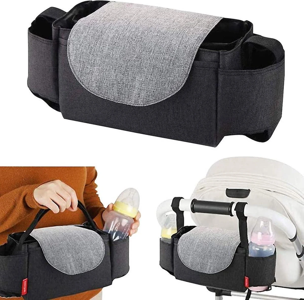 BOTC Kinderwagen Organizer - Buggy Tas Organizer - Wandelwagen Organizer - Luiertas - Telefoonhouder - Afbeelding 6