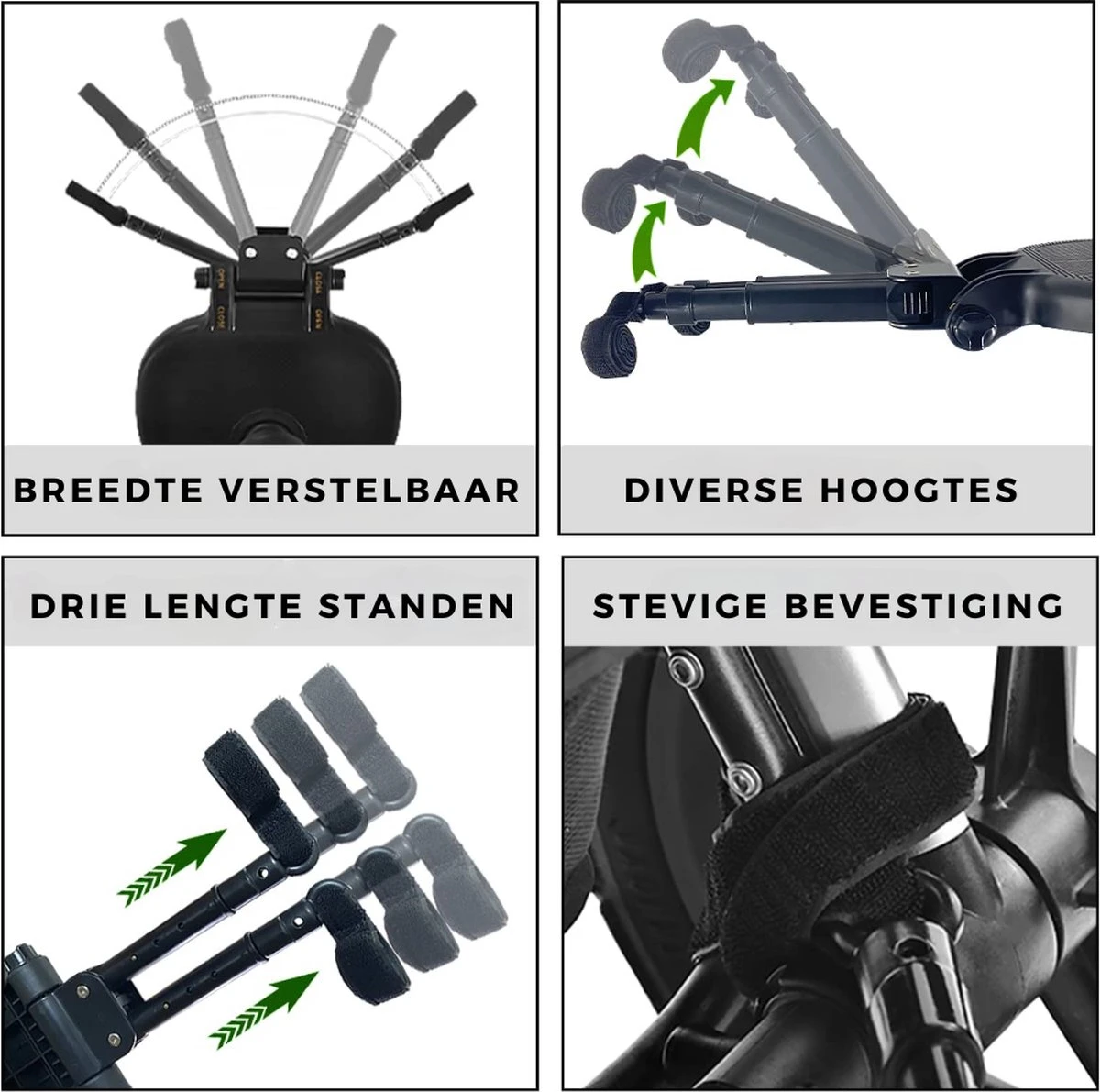Merkloos Kinderwagen/Buggy Meerijdplankje - Kant & Klaar - In Elkaar Gezet - Universeel – Met Zitje – Verstelbaar – Zwart 6 Merkloos Kinderwagen/Buggy Meerijdplankje - Kant & Klaar - In Elkaar Gezet - Universeel – Met Zitje – Verstelbaar – Zwart - Afbeelding 4