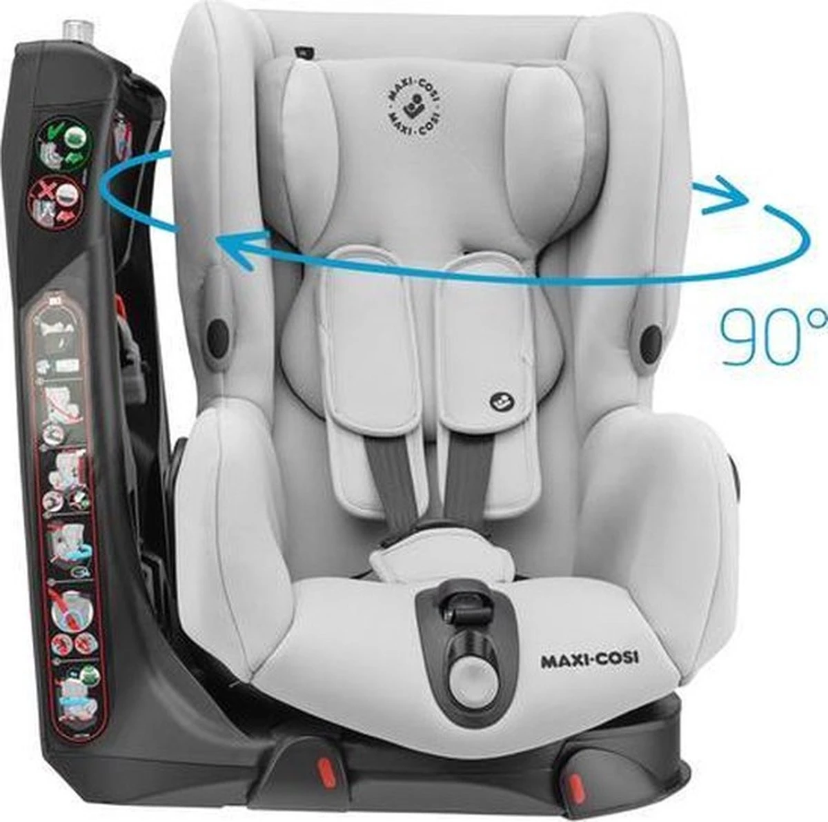 Maxi-Cosi Axiss Autostoeltje - 90° Draaibaar - Authentic Grey - Afbeelding 6