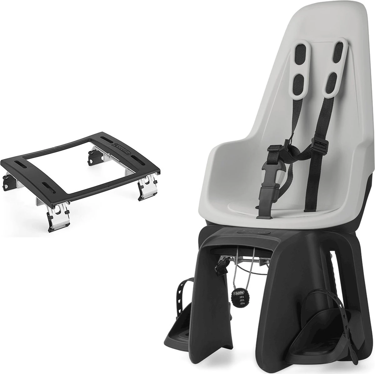 Bobike One Maxi Fietsstoeltje Achter BD - Urban Black - Afbeelding 2