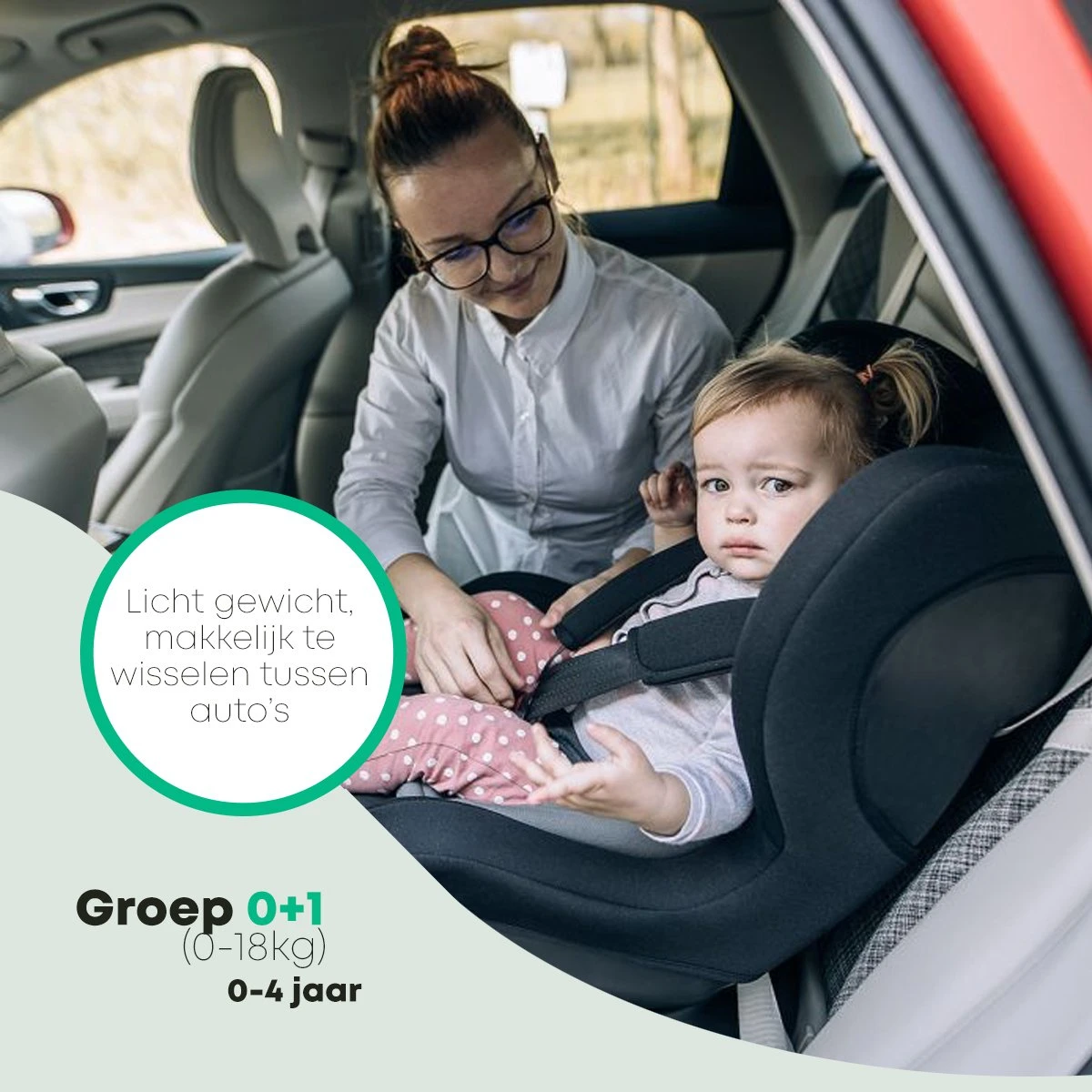 FreeON Autostoel Tipo Zwart (0-18kg) - Groep 0+1 Autostoel Voor Kinderen Van 0 Tot 4 Jaar - Afbeelding 5