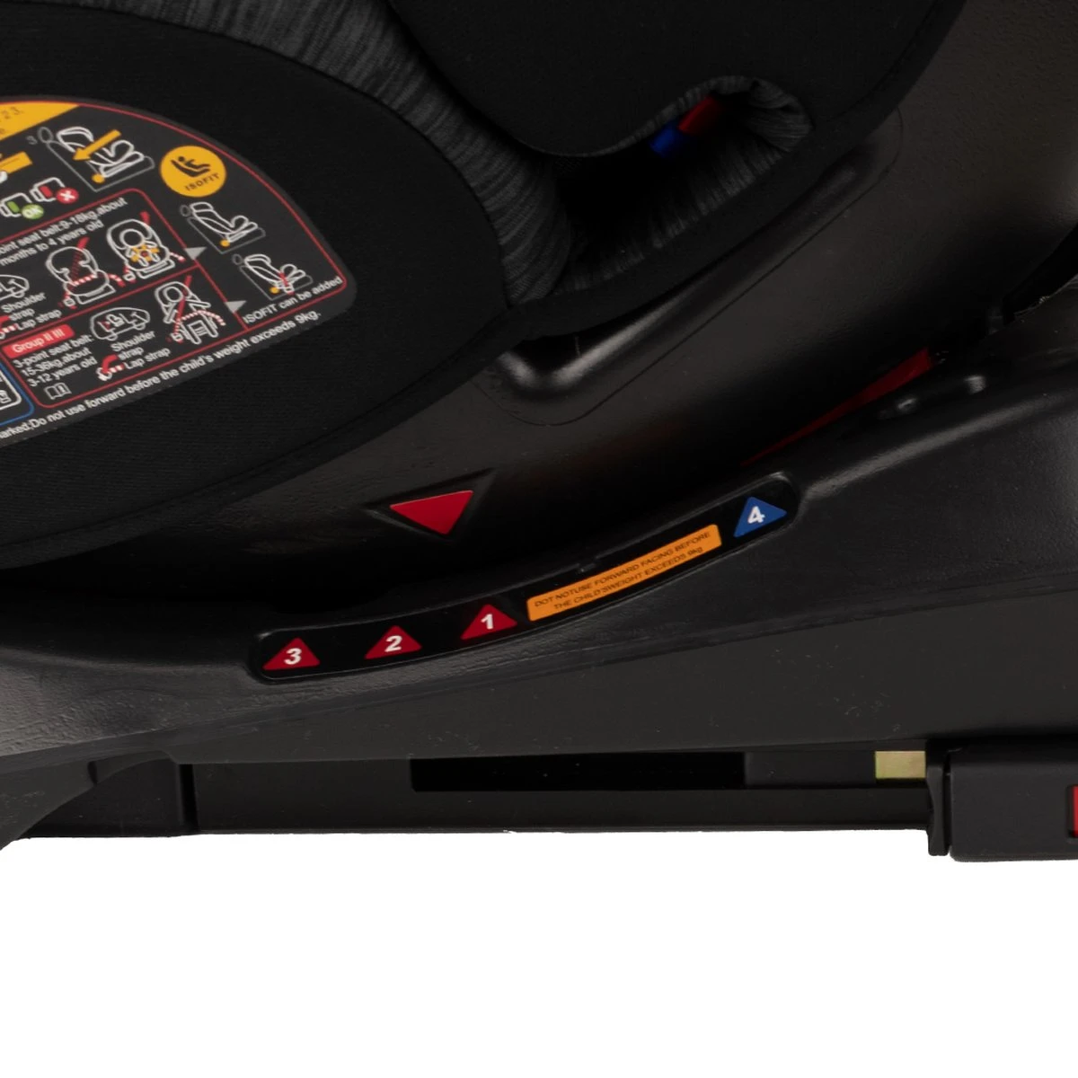 Autostoel Novi Baby® Goliath Go 0-1-2-3 Isofix Rotation Black/Grey - Afbeelding 7