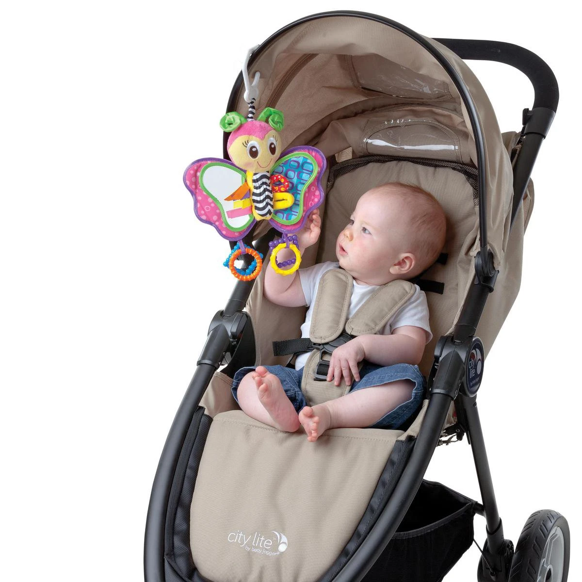 Playgro Activiteitenspeeltje Vlinder - Hangspeeltje - Knuffeldier - Afbeelding 6