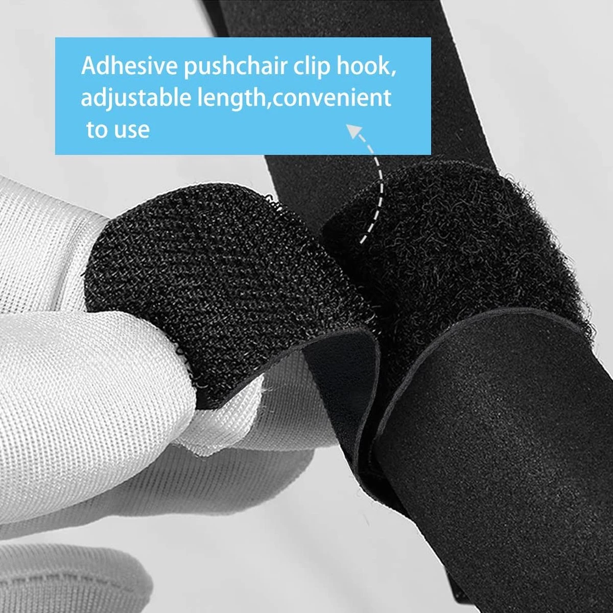 Merkloos Kinderwagen Tassenhaakjes - Haakjes Voor Tassen - Set Van 2 - Extra Stevig - Buggy Haakjes - Bruin - Afbeelding 4