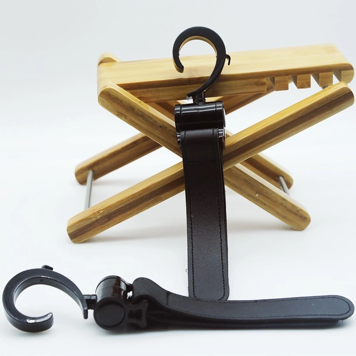 Kinderwagen Tassenhaak 2 Stuks - Boodschappenhaken - Tassenhanger - Babywagen Tassenhaak - Strollerhook - Buggy Haak - Bags Holder - Tassenclips - Rugzak Hanger - Verplaatsbare Hanger - Rolstoelhaak - Auto Hoofdsteun Haak - Afbeelding 9