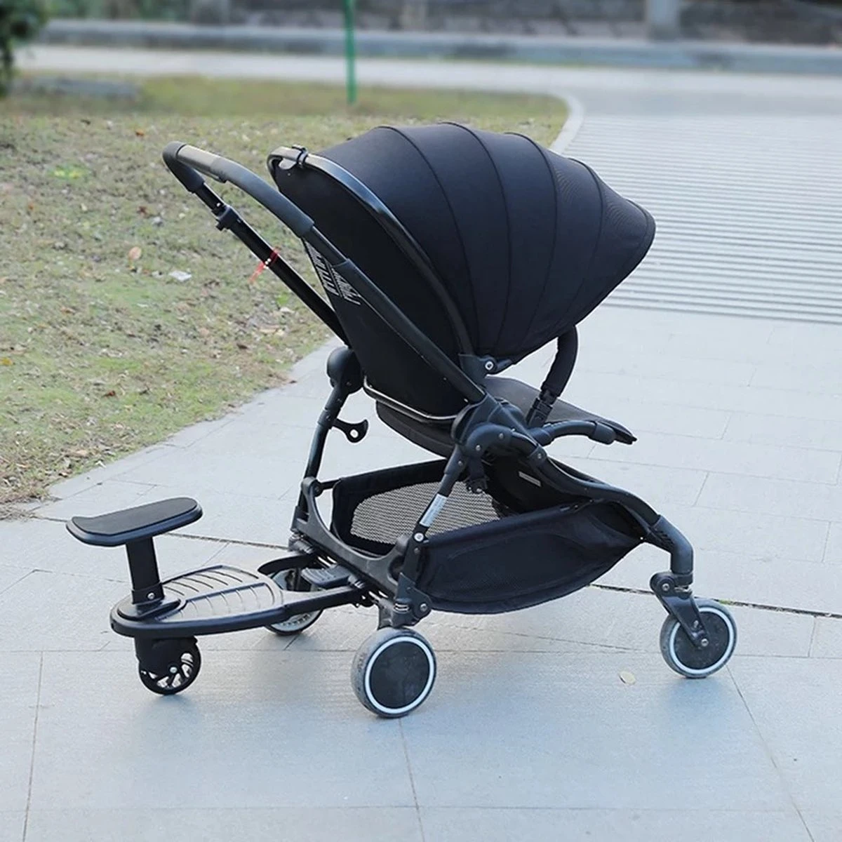 Vosoi - Meerijdplankje - Kinderwagen - Buggy's - Zitje - Onderweg - 1 Wiel - Kinderwagen Accessoires - Afbeelding 3