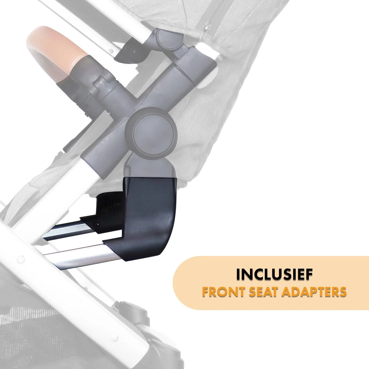 Deryan Tweede Stoeltje Voor Evy Kinderwagen - Creme - Afbeelding 3