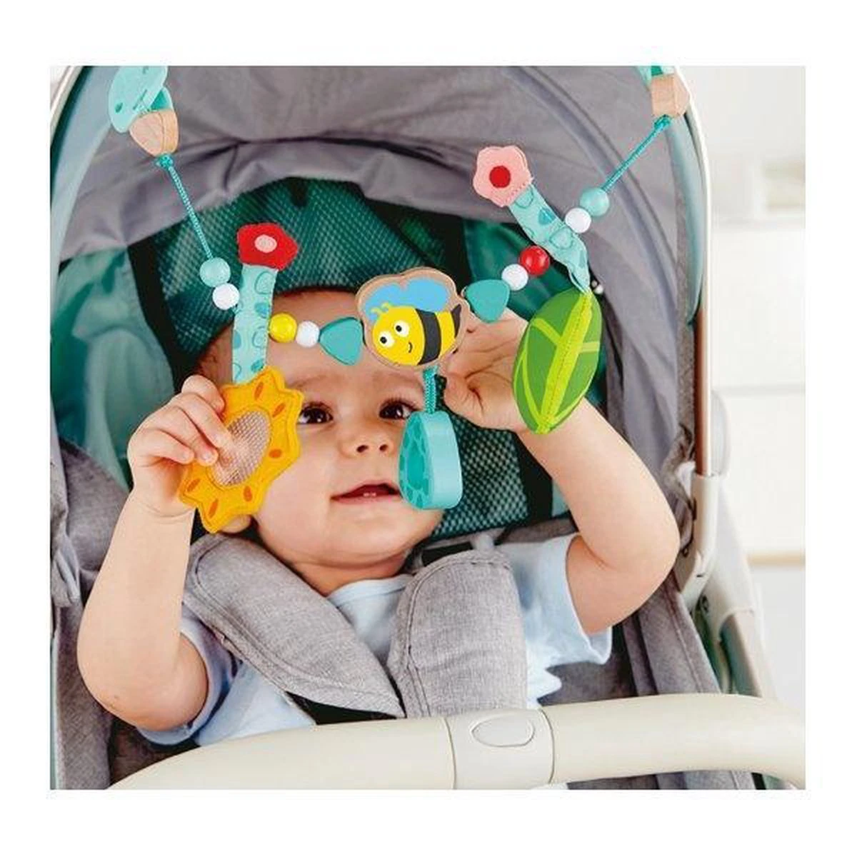 Hape Kinderwagenspanner Bij 43 Cm Blauw - Afbeelding 3