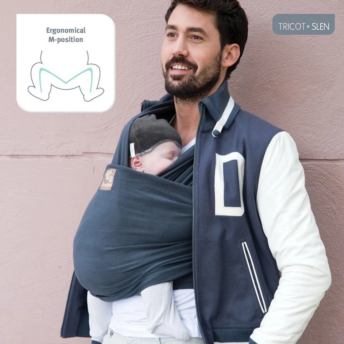 Babylonia Draagdoek - Tricot-Slen - Jeansblauw - Afbeelding 10